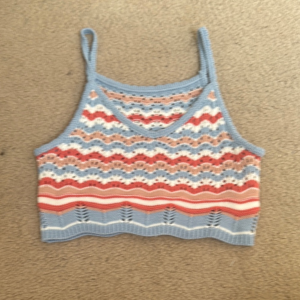 SHEIN Multicolor Knit Tank Top